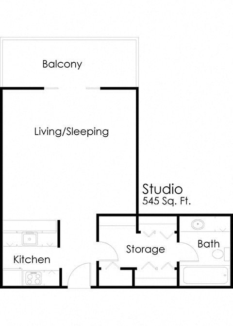 Maryland Park_Studio Floor Plan